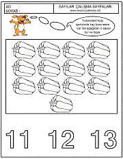 sayılar çizgi çalımaları